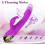 Vibrador feminino retr?til, balan?o retr?til, 9 modos, roxo 5
