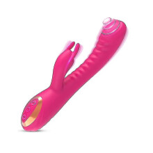 Vibrador de Coelho Latejante, Estimula??o do Ponto G, Vibrador Recarreg?vel e Poderoso, Rosa