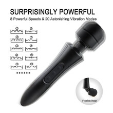 Massageador Sem Fio - Carregamento USB, Perfeito para Recupera??o Muscular P?s-Esportes, Massageador El?trico, Preto