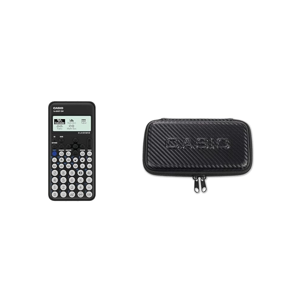 Casio New FX-83GTCW Black Scientific Calculator + Casio FX-CASE-CB-BK2 Protective Case Casio Technical Scientific Calculator Black