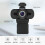 Webcam 1080P com microfone, desktop Plug and Play e webcam para laptop(Preto) 5