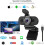 Webcam 1080P com microfone, desktop Plug and Play e webcam para laptop(Preto) 4
