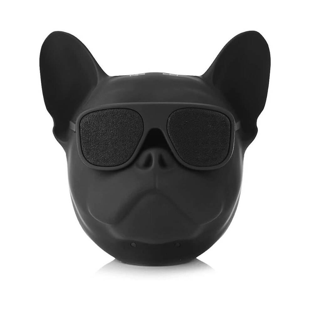 Chronus (Black) Creative Dog-Shaped Bluetooth Speaker Portable Stereo Sound Player Black 7780788865840