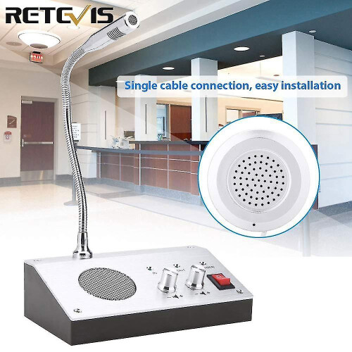 Retevis Rt-9908 Dual Way Window Intercom System Bank Counter Interphone Zero-touch For Business Stor 2