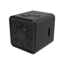 Mini câmera WIFI Full HD 1080P à prova d'água gravador de vídeo visão noturna 155 graus grande angular(Preto)
