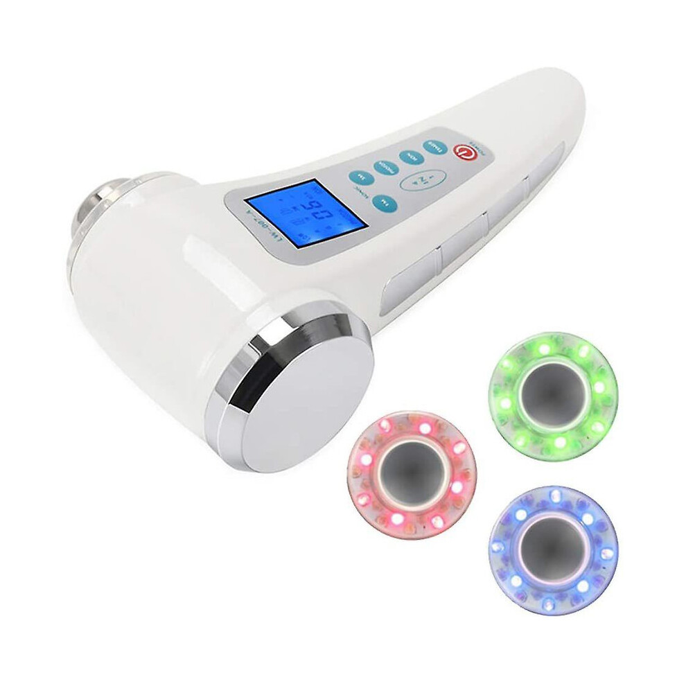 Chronus White 1Mhz/3Mhz Ultrasonic Beauty Device, Anti-Aging & Acne (White)