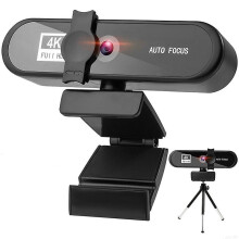 Chronus Webcam HD 8K Web Camera USB PC Webcam with Microphone Privacy Cover Laptop Desktop Video Streaming Computer Camera with Tripod Stream Web Cam