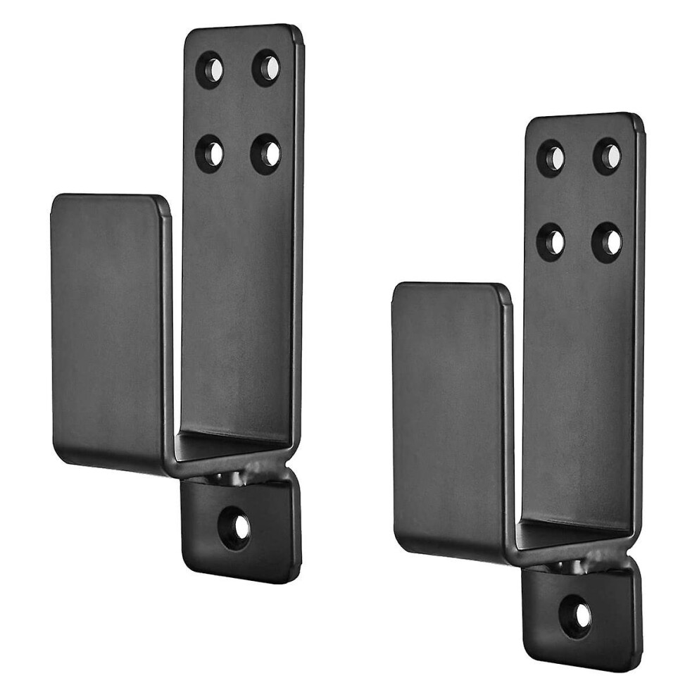Door Barricade Brackets,2 Pack Drop Open Bar Holder Security, 2X4 Bar Brackets Prevent Unauthorized 6956163317971