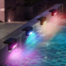 Solar Pool Side Lights 4-pack ,swimming Pool Accessories Night