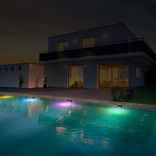 Solar Pool Side Lights 4-pack ,swimming Pool Accessories Night 1