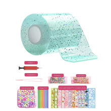 (Green) Nano Tape Bubble Kit For Kids With Step-by-step Video Tutorials, Nano Double Sided Adhesive Gel Grip Traceless Tape Nano Magical Tape Bubbles_fs