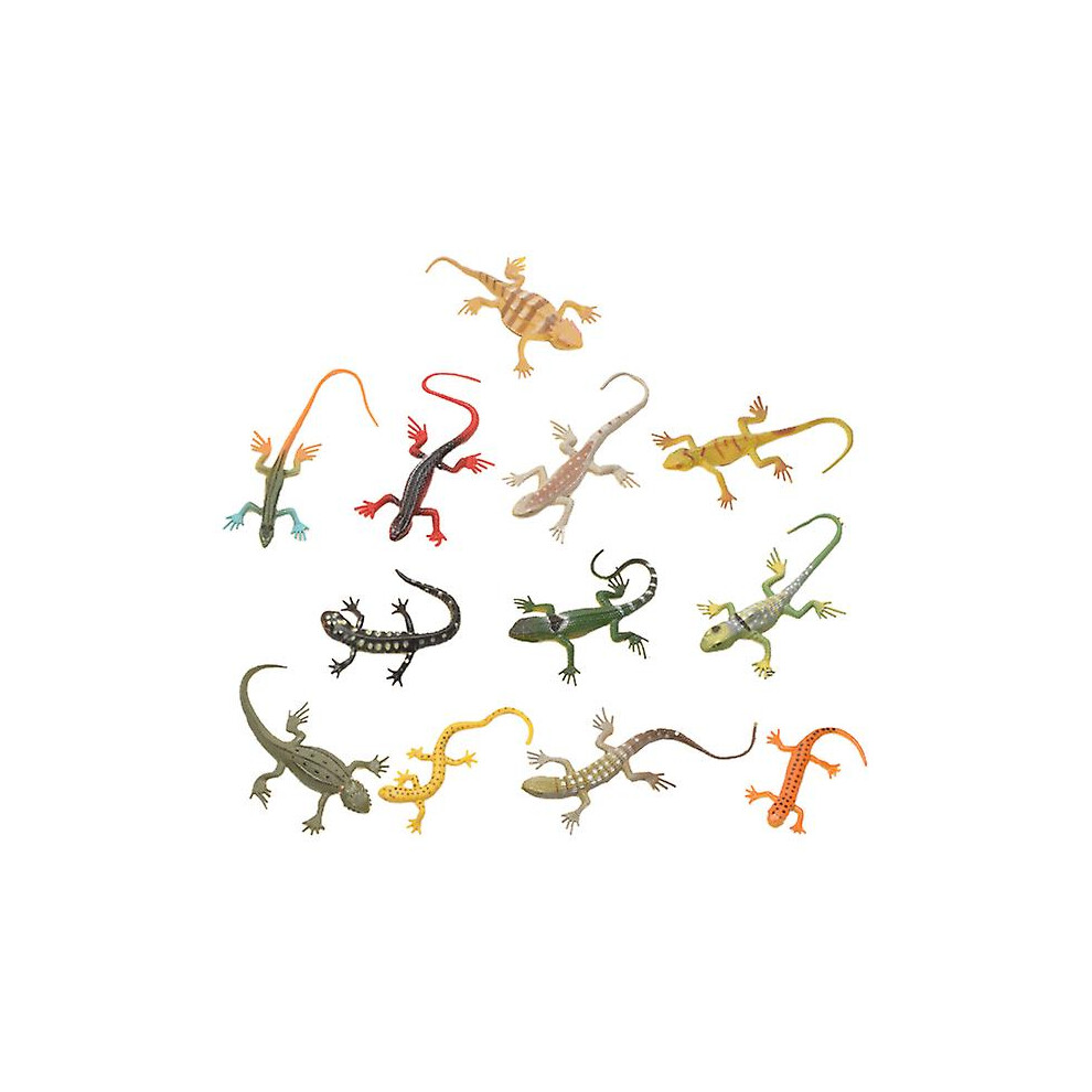 12 Pcs Kids Toys Animal Figures Educational Toys Fake Rubber Lizards Toys Scary Lizard Toys Simulation Gecko Home Decor-image-OPC-PDRSMFY-NEW