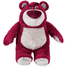 Store Official Lotso Plush, Toy Story 3, Medium 13", Strawberry Scented, Cuddly Fabric, Iconic Cuddly Toy Character With Embroidered Eyes