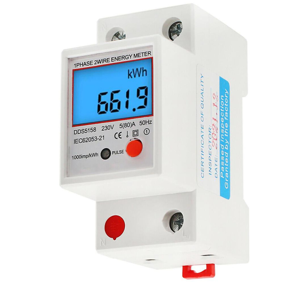 Single Phase Energy Meter Lcd Display Power Meter With Backlight For Home 9171363556556
