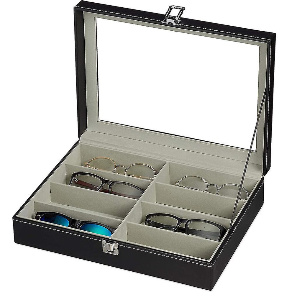 8 Slot Eyeglass Sunglass Storage Box,glasses Display Case Storage Organizer