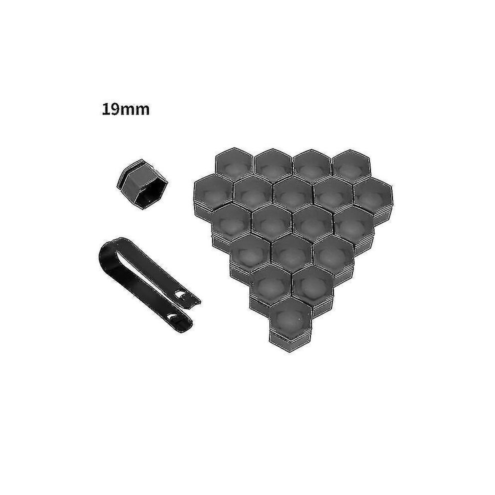 (, 17Mm) 20Pcs Car Wheel Nut Caps Auto Hub Screw Cover 17Mm 19Mm 21Mm Bolt Rims Exterior Decoration Special S Gray 9171363557898