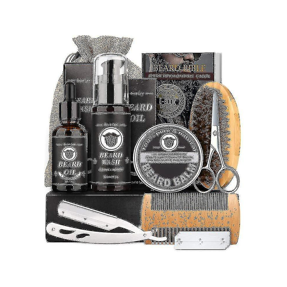 Beard Care Kit For Men, Fathers Day Gifts, Beard Mustache Grooming Kit