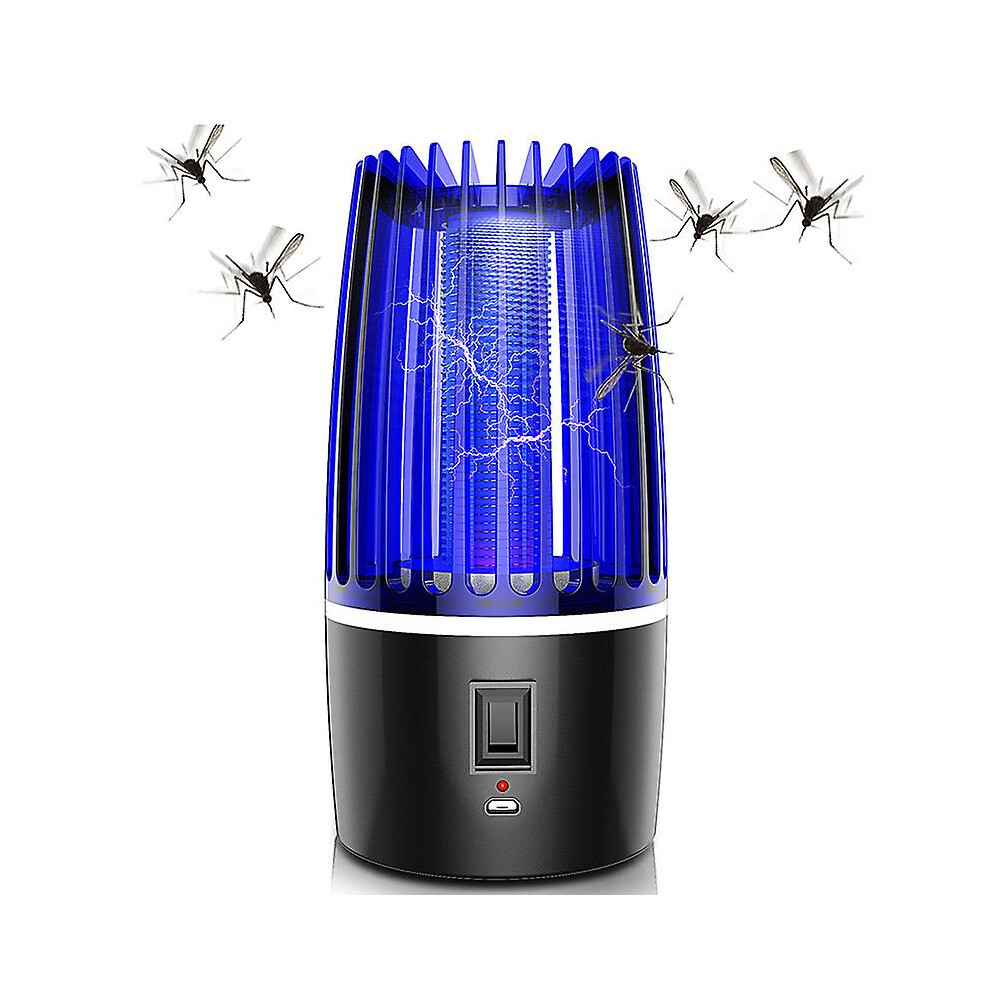 Bug Zapper, Electric Fly Catcher, Uv Fly Zapper 360 Attract Electric Mosquito Killer Lamp, 4000mah Rechargeable Usb Fly Killer Fly Traps, Insect Kille