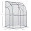 Outsunny Outsunny 143 x 118 x 212cm Walk-In Lean to Wall Tunnel PVC Greenhouse with Doors 2