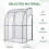 Outsunny Outsunny 143 x 118 x 212cm Walk-In Lean to Wall Tunnel PVC Greenhouse with Doors 4