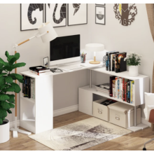 Executive Office Desk Compact Computer PC Table White Home Large Corner Study