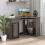 Corner Computer Desk Modern Kids Workstation Grey Storage Shelf Drawer Study PC Table 1