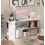 Executive Office Desk Compact Computer PC Table White Home Large Corner Study 2