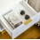 Modern Bedside Table Storage 2 Drawers White Gold Metal Legs Side Cabinet Unit 2