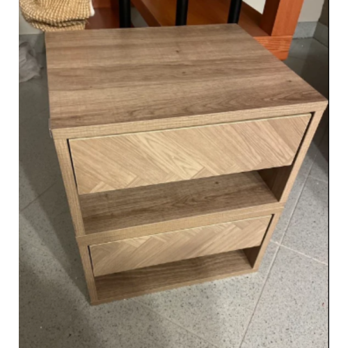 Floating Bedside Tables Set 2 Scandinavian Modern Wall Mounted Cabinet Drawer 2