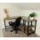 Industrial Computer Desk Vintage Corner Workstation Rustic Grey L-Shaped Table 1