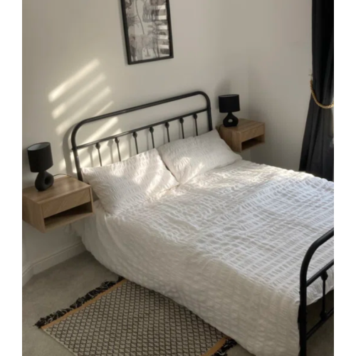 Floating Bedside Tables Set 2 Scandinavian Modern Wall Mounted Cabinet Drawer 1