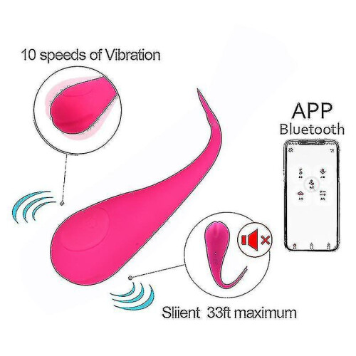 Silicone Vibrator App Wireless Bluetooth Remote Control 10 Frequency Meter Vibrator 1
