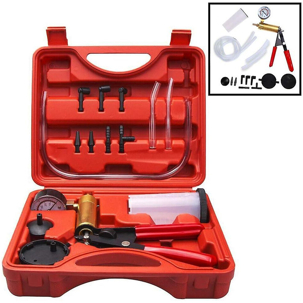 Brake Bleeder Kit With Vacuum Pump Tester And Adapters
