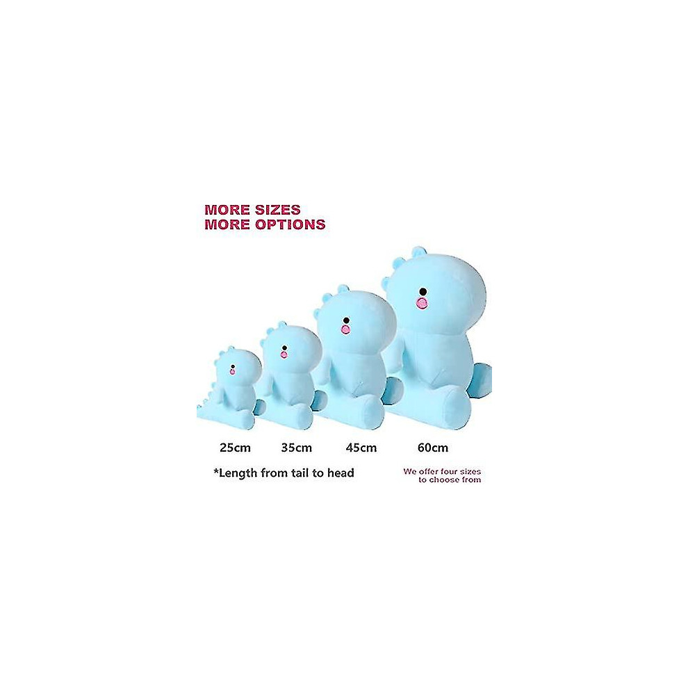 (Blue, 35CM) Shownicer Plush Pillow, Cute Dinosaur Plushies, Plush Dinosaur Stuffed Animal Soft Toy, Dino Plush Toy, Cuddly Toy, Fluffy Doll Cuddle Cu-image-OPC-PDRTNGD-NEW