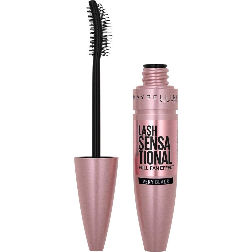 Maybelline New York, Volume Mascara, Lash Sensational, Colour: Very Black, 9.5 mL