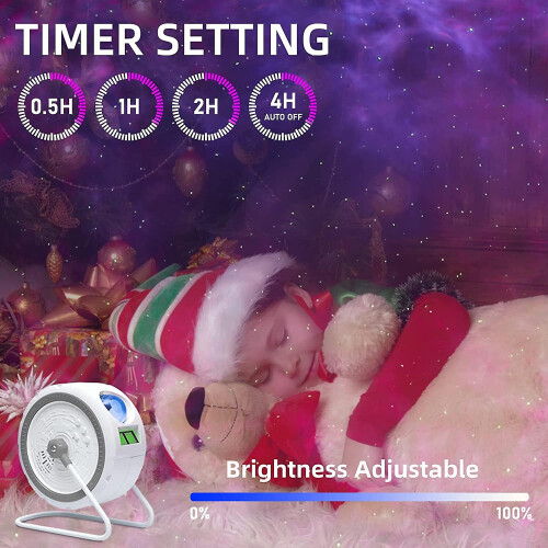 Star Projector,galaxy Light Projector With 360 Degree Rotation, Night Light Ceiling Projector For Kids Adults,remote Control 1