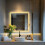 800 x 800mm Square Led Lighted Bathroom Mirror with Demister 5