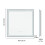 800 x 800mm Square Led Lighted Bathroom Mirror with Demister 10