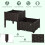Outsunny Outsunny 2-piece Elevated Flower Bed Vegetable Herb Planter Plastic, Brown 4