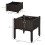 Outsunny Outsunny 2-piece Elevated Flower Bed Vegetable Herb Planter Plastic, Brown 2