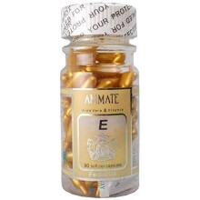 Animate Aloe Vera & Vitamin E Facial Oil For Acne/Marks 60 Soft gel Capsules