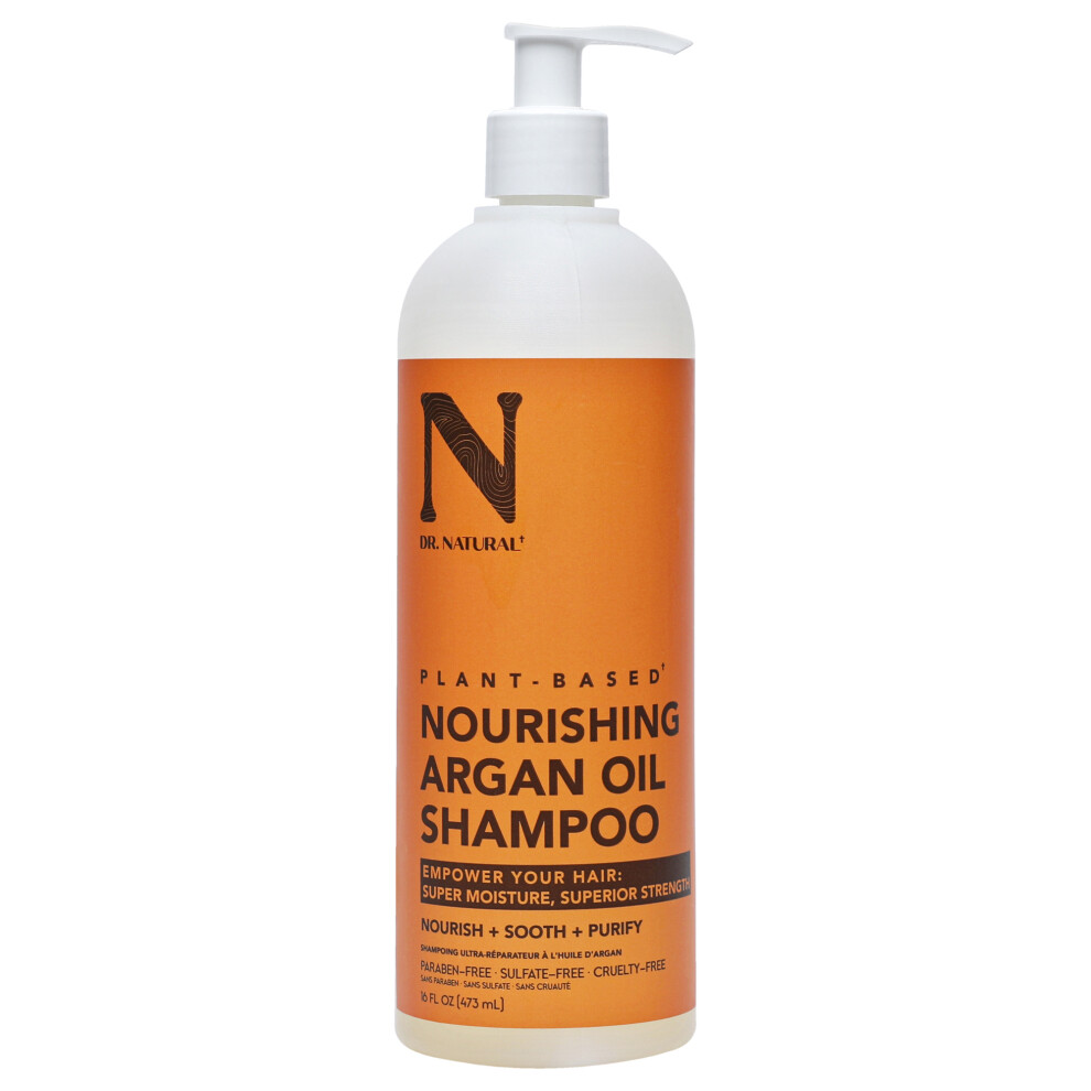 Dr. Natural Nourishes and Moisturizes Shampoo - Argan Oil for Unisex 16 oz Shampoo