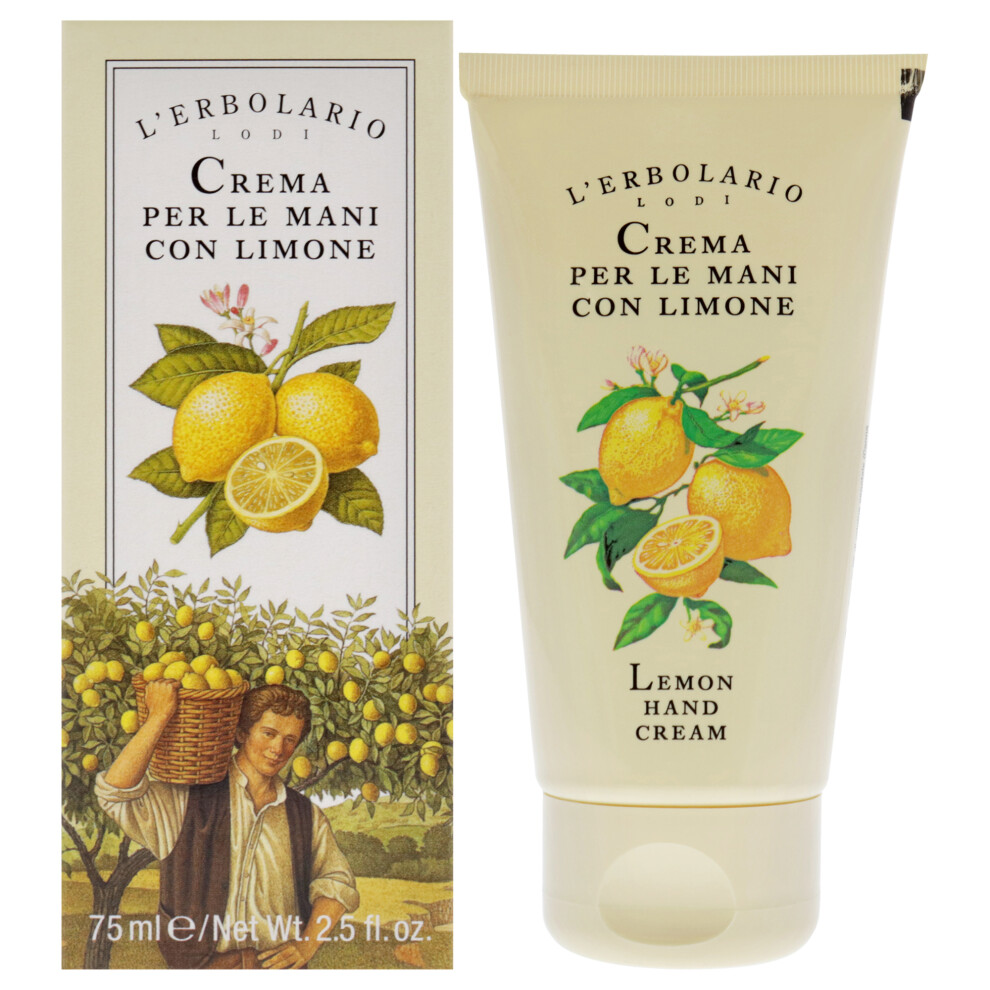 Lerbolario Unisex Cream Hand - Lemon For 2.5 Oz