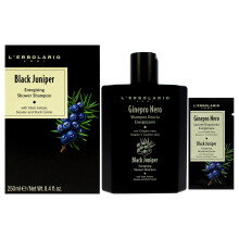 L'Erbolario Shampoo Doccia Energetico Ginepro Nero - Detergente Corpo e Capelli - Note Legnose e Agrumate