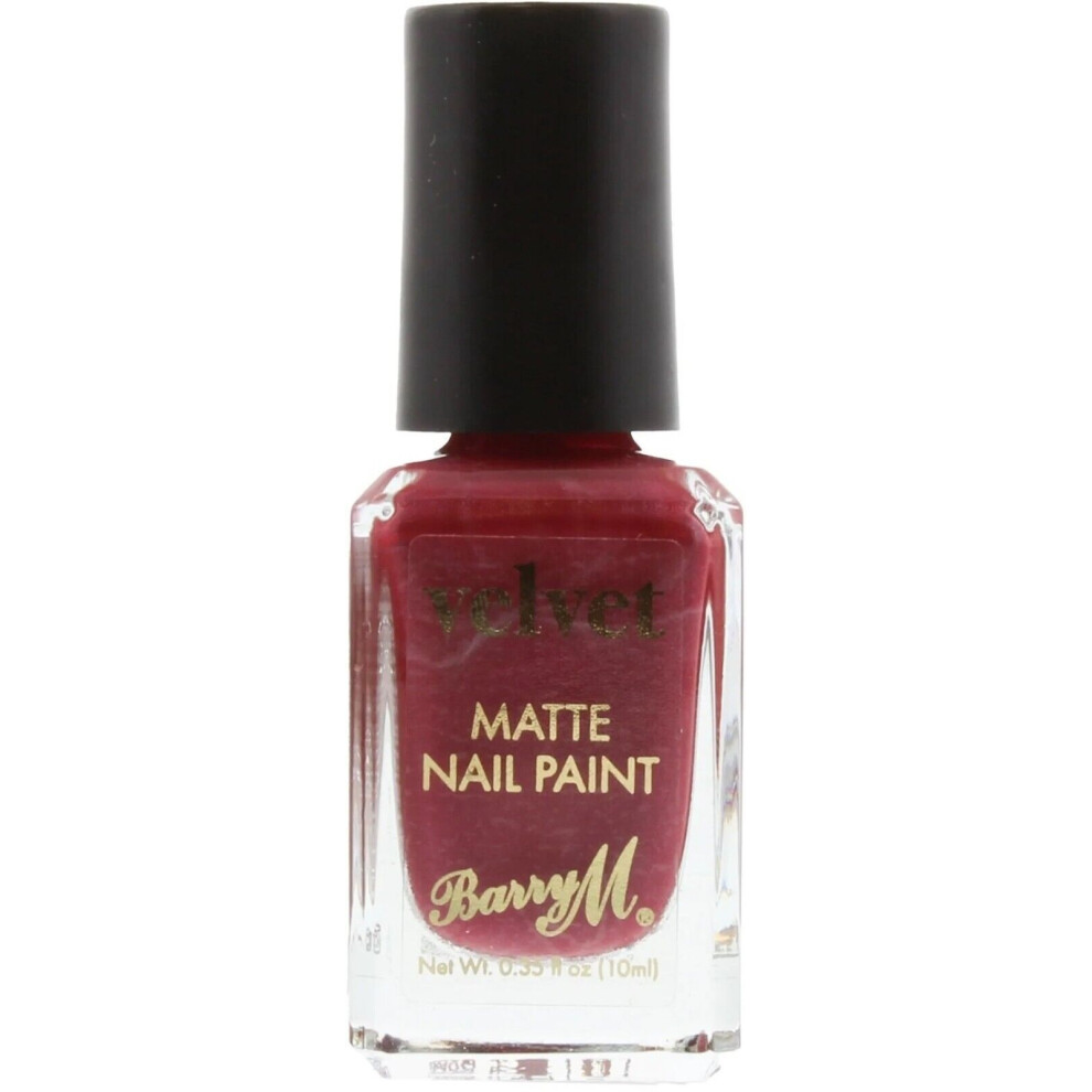 Barry M Cosmetic Velvet Matte Nail Paint 10ml Crimson Couture