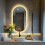 500*800mm Oval Led Bathroom Vanity Mirror with Backlit Dimmable 1