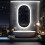600*1200mm Wall-mounted Oval Led Backlight Bathroom Vanity Mirror 1