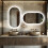 600*1200mm Wall-mounted Oval Led Backlight Bathroom Vanity Mirror 4