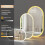 600*1200mm Wall-mounted Oval Led Backlight Bathroom Vanity Mirror 8