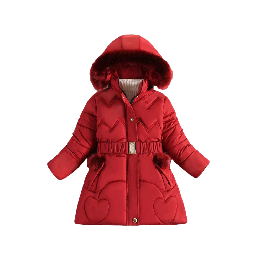 Xcsgsra (Red, 5-6Years) Kids Girls Warm Hooded Parka Coat Jacket Hooded Red,Not,Specified